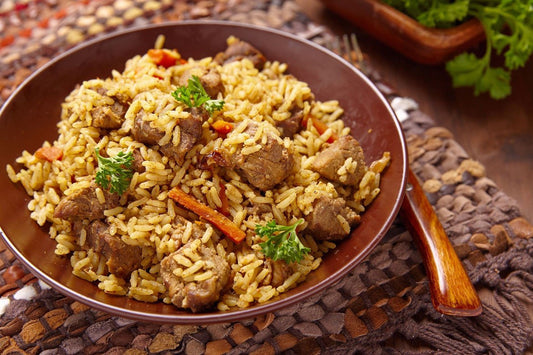 Beefy Mushrooms & Rice