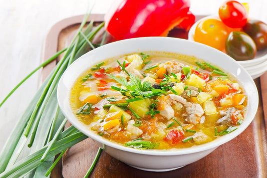 Spring Chicken Vegetable Soup