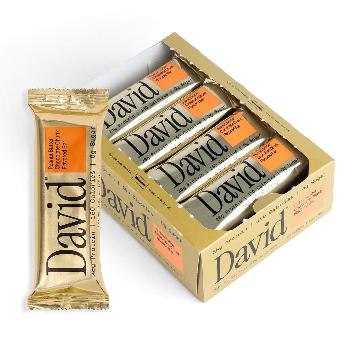 David Peanut Chocolate Chunk Bar (12ct)