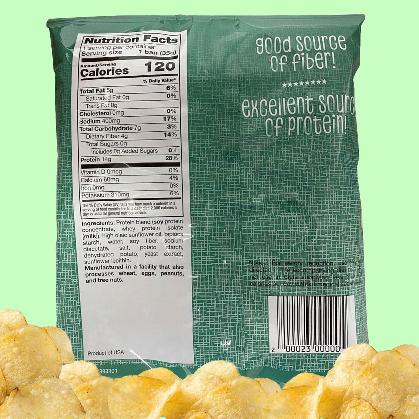 ProtiWise Sea Salt & Vinegar Chips (7/Bags)