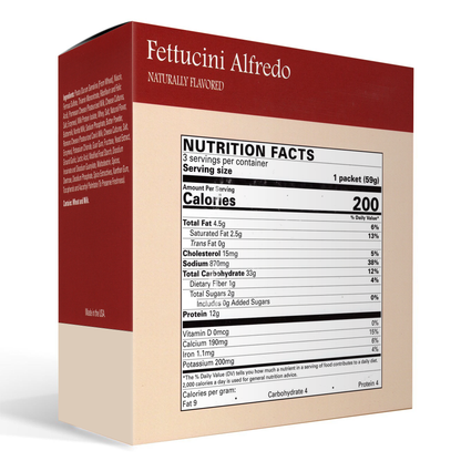 BestMed - Fettuccini Alfredo Entree (3/Box) - Doctors Weight Loss