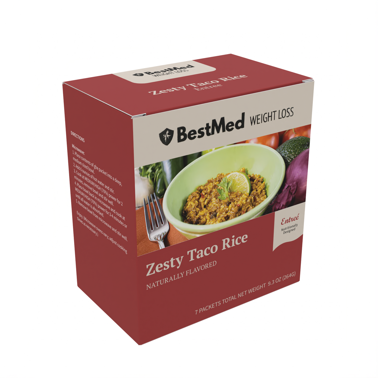 BestMed Protein Meal,  Zesty Taco Rice (7ct)