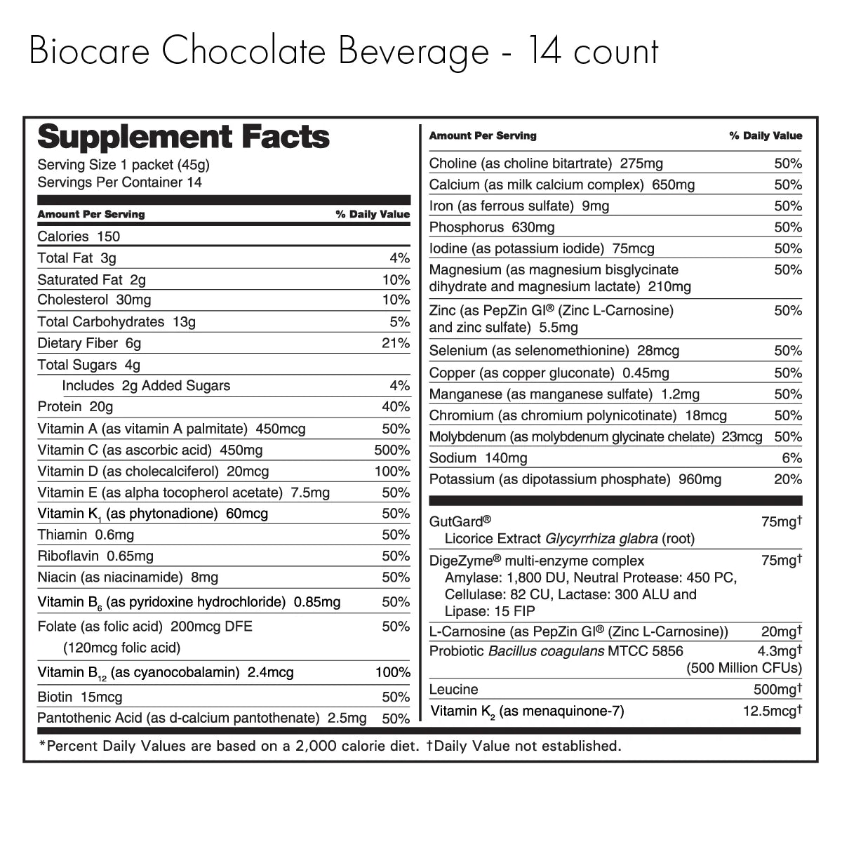 BioCare Chocolate