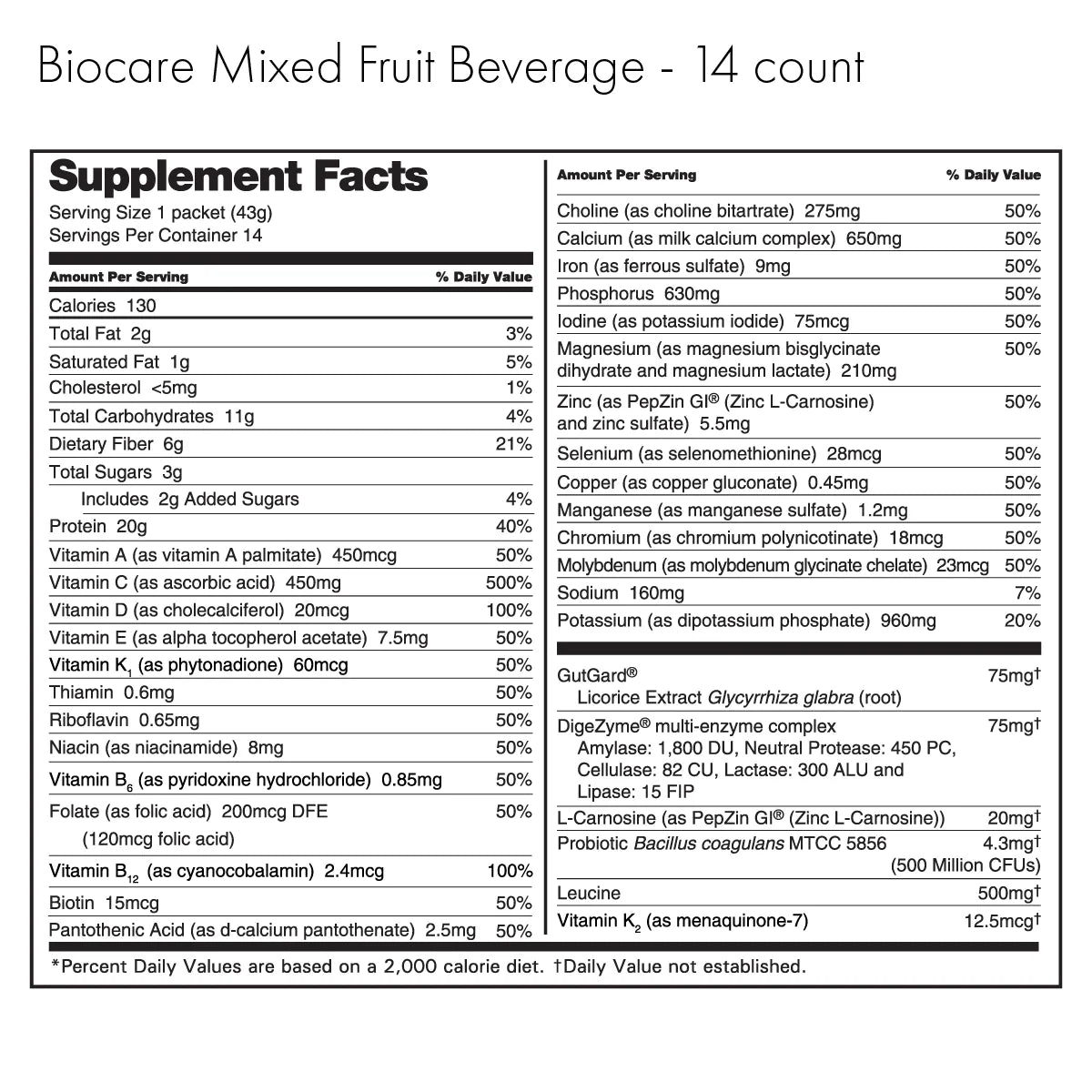 BioCare Mixed Fruit