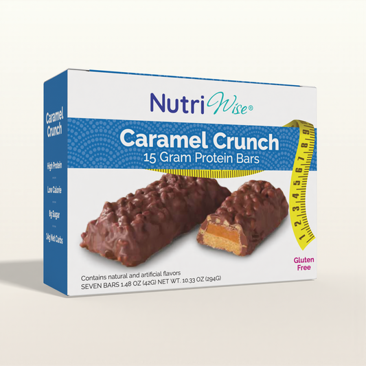 NutriWise Caramel Crunch Bars (7/Box)