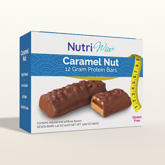 NutriWise Caramel Nut Bars (7/Box)