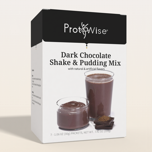 ProtiWise Dark Chocolate Shake or Pudding Mix (7/Box)