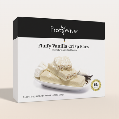 ProtiWise Fluffy Vanilla Crisp Bars (7/Box)