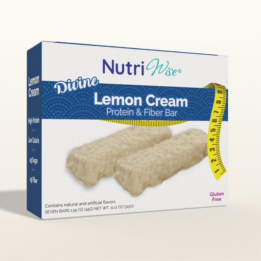 NutriWise Divine Lemon Cream Bars (7/Box)