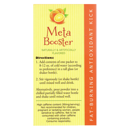 NutriWise - Meta Booster Thermogenic Antioxidant Drink Orange (14/Box) - Doctors Weight Loss