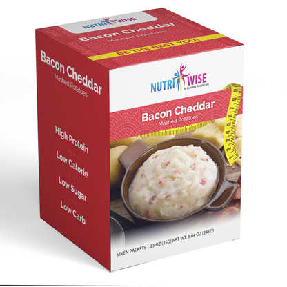 NutriWise - Bacon Cheddar Mashed Potatoes (7/Box) - Doctors Weight Loss