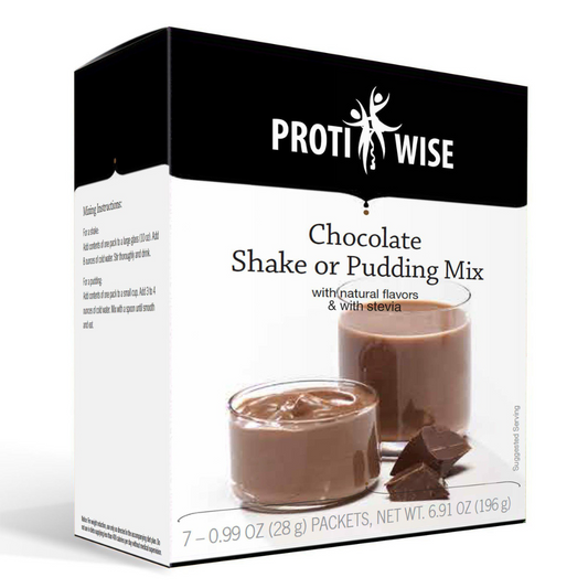 ProtiWise Chocolate Shake or Pudding with Stevia (7/Box)