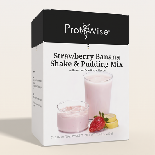 ProtiWise Strawberry Banana Shake or Pudding Mix (7/Box)