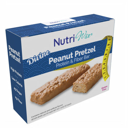 NutriWise Divine Peanut Pretzel Bars (7/Box)