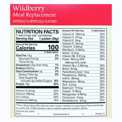 BestMed Meal Replacement Fruit Drink, Wildberry (7ct)