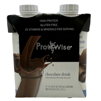 ProtiWise 20g Chocolate Anytime Drink (4/Box)