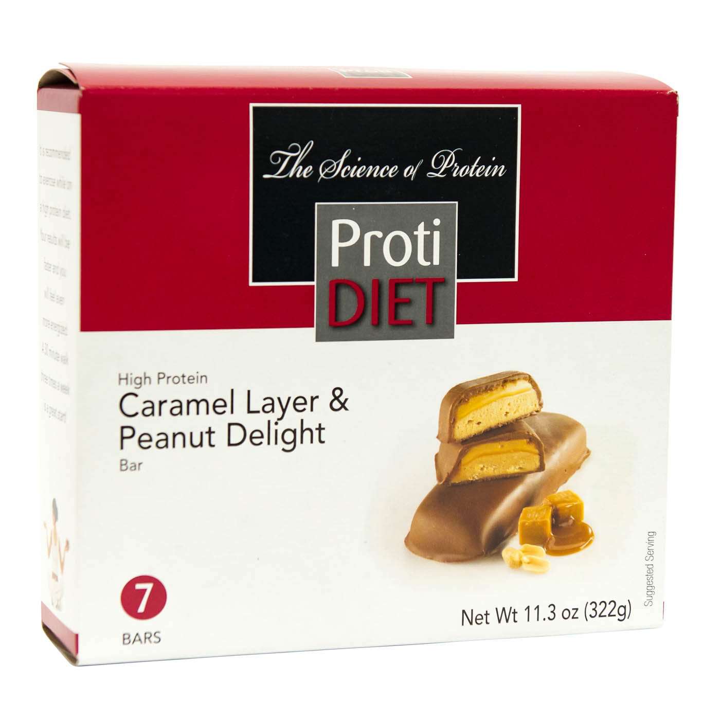 ProtiDIET Caramel Layer & Peanut Delight Bars (7/Box)