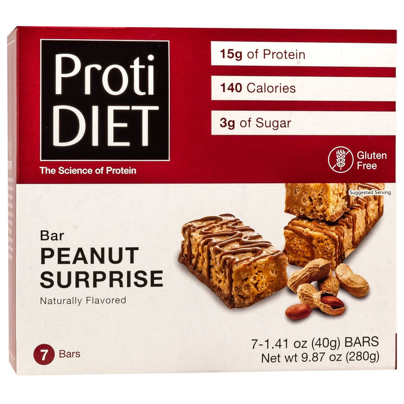 ProtiDIET Peanut Surprise Bars (7/Box)