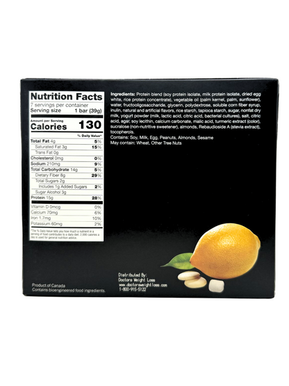 ProtiWise Lemon Fluffy Bars (7/Box) - Doctors Weight Loss