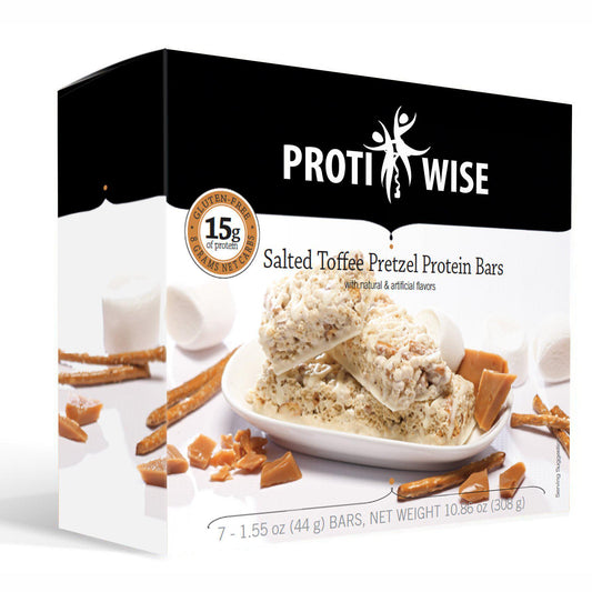 ProtiWise - Salted Toffee Pretzel Bars (7/Box) - Doctors Weight Loss