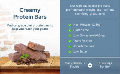 Chocolate Mint Protein Bar (7/Box) - NutriWise - Doctors Weight Loss