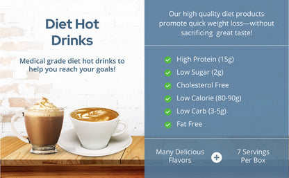 Mocha Hot Chocolate (7/Box) - NutriWise - Doctors Weight Loss