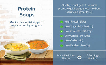 Bacon & Cheese Soup (7/Box) - Nutriwise - Doctors Weight Loss