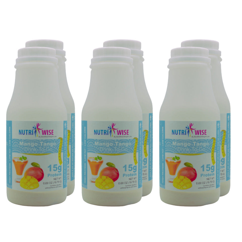 Mango Tango Fruit Drink (6-Pack Bottles) - NutriWise - Doctors Weight Loss