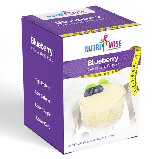 Blueberry Cheesecake Dessert (7/Box) - Nutriwise - Doctors Weight Loss