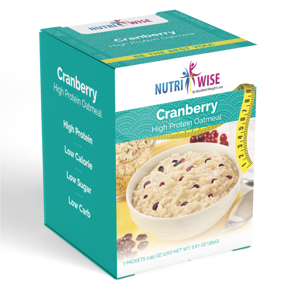 NutriWise  - Oatmeal with Cranberries (7/Box) - Doctors Weight Loss