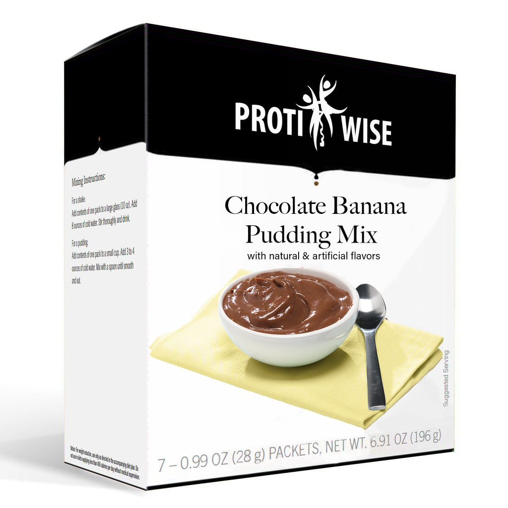 ProtiWise - Chocolate Banana Shake or Pudding Mix (7/Box) - Doctors Weight Loss