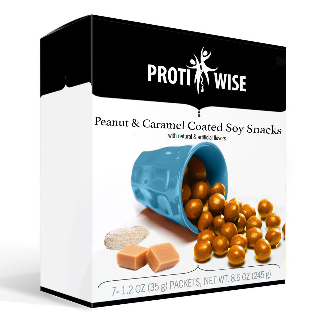 ProtiWise - Peanut & Caramel Soy Snacks (7/Box) - Doctors Weight Loss