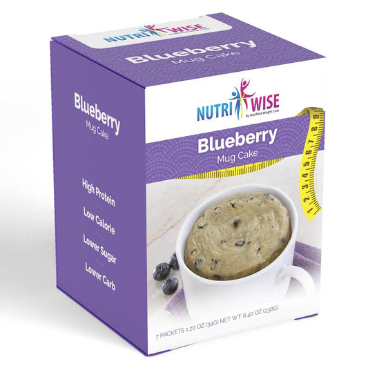 Diet Blueberry Mug Cake Mix (7/Box) - NutriWise - Doctors Weight Loss