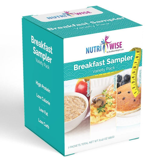 Diet High Protein Breakfast Sampler Pack (7/Box) - NutriWise - Doctors Weight Loss