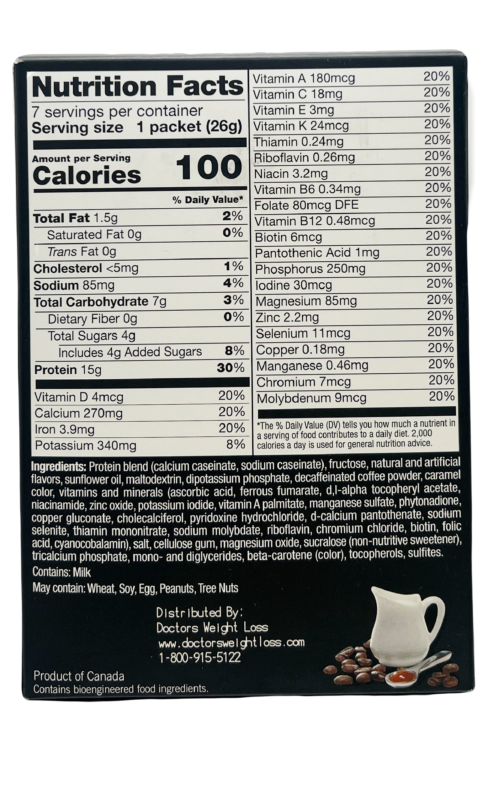 ProtiWise - Caramel Latte Shake & Pudding (7/Box) - Doctors Weight Loss