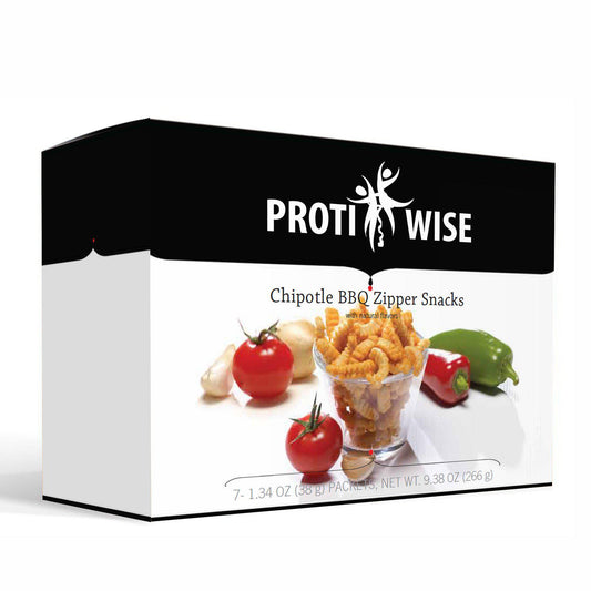 ProtiWise - Chipotle BBQ Zipper Snacks (7/Box) - Doctors Weight Loss