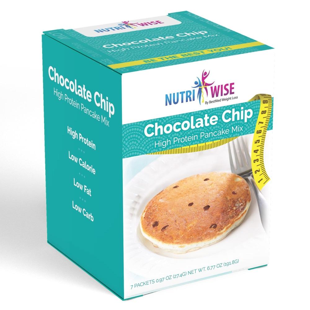Diet Chocolate Chip Protein Pancake Mix (7/Box) - NutriWise - Doctors Weight Loss