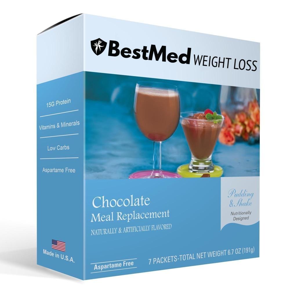 BestMed - Chocolate Pudding & Shake | Aspartame Free (7/Box)