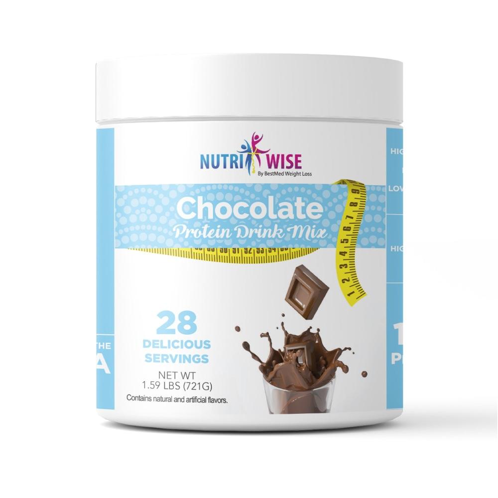 Chocolate Diet Protein Drink Canister (28 servings) - NutriWise - Doctors Weight Loss