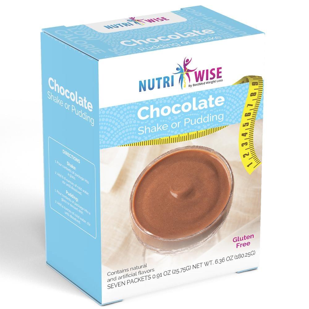 Chocolate Diet Protein Shake or Pudding (7/Box) - NutriWise - Doctors Weight Loss