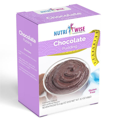 Chocolate Diet Protein Pudding (7/Box) - NutriWise - Doctors Weight Loss