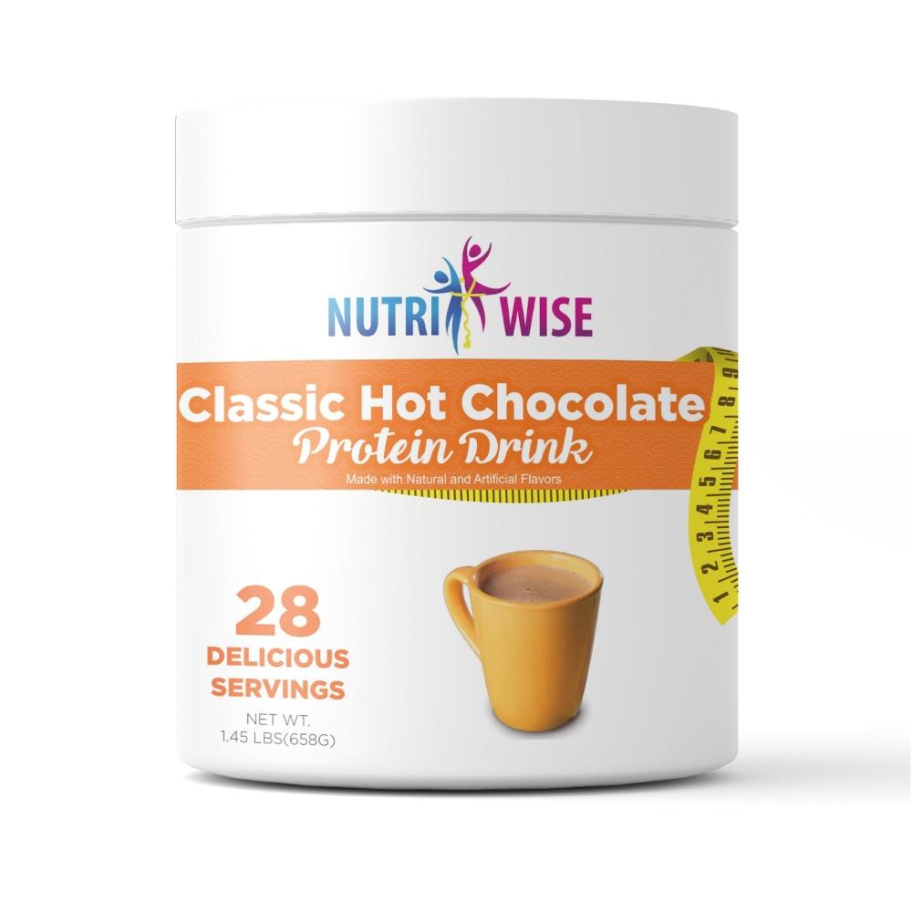 Classic Hot Chocolate Canister (28 servings) - NutriWise - Doctors Weight Loss