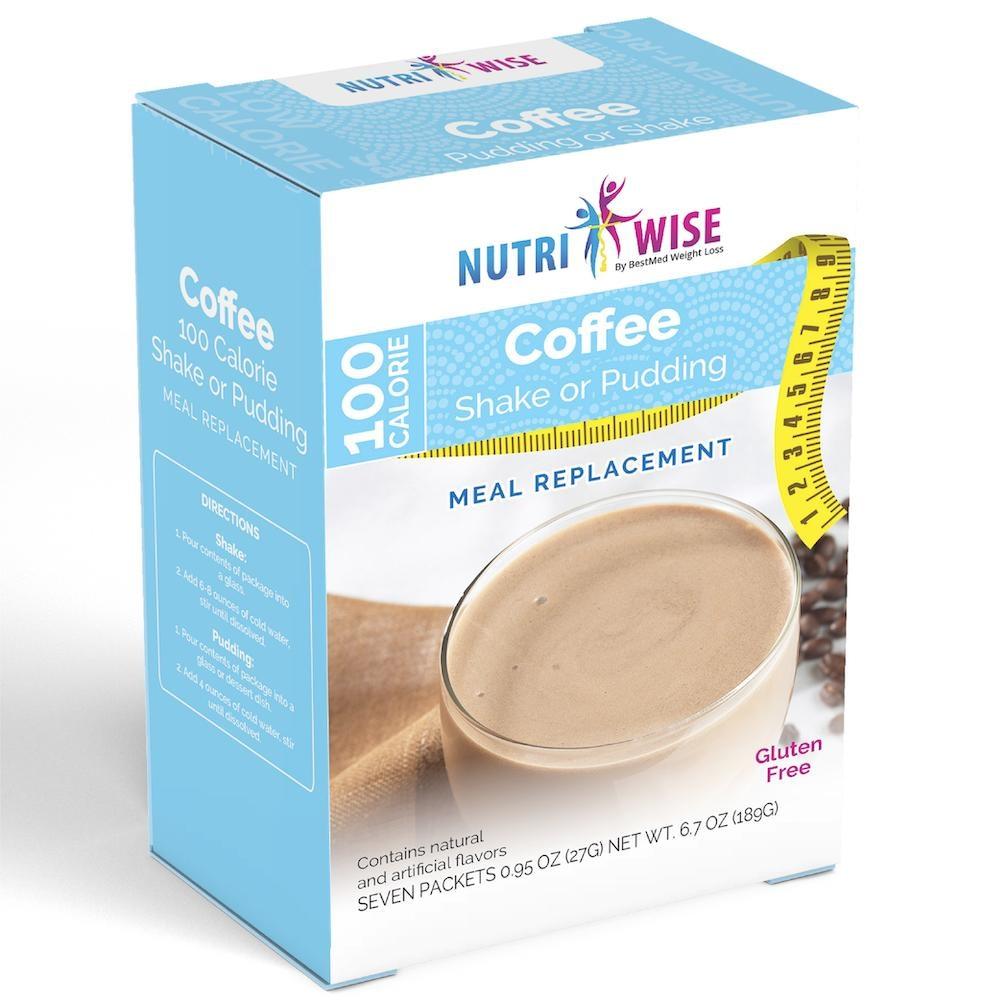 Coffee 100 Calorie Meal Replacement (7/Box) - NutriWise - Doctors Weight Loss