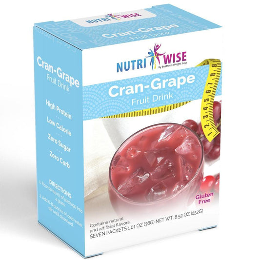 Cran-Grape Diet Protein Fruit Drink (7/Box) - Nutriwise - Doctors Weight Loss