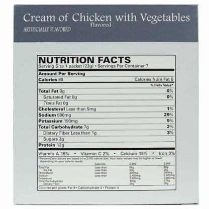 Chicken & Vegetable Cream Diet Soup Nutrition (7/Box) - BestMed - Doctors Weight Loss