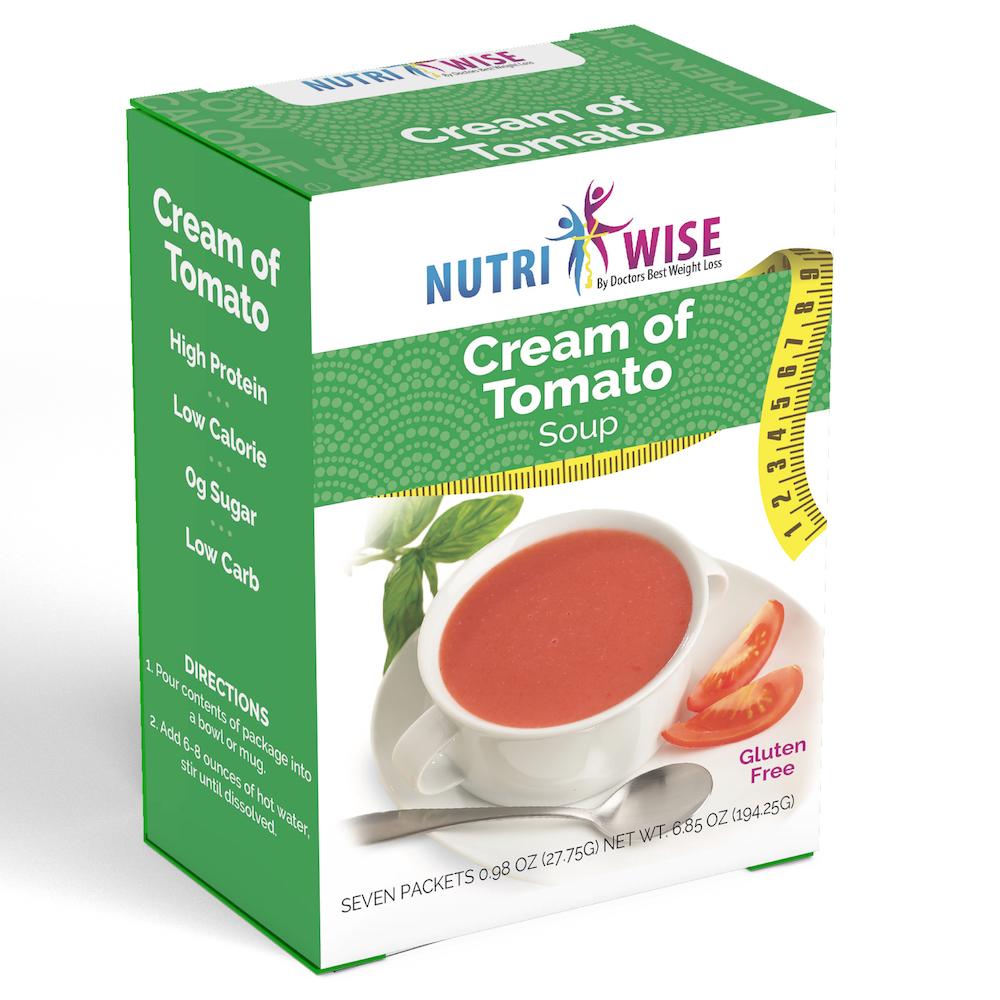 Cream of Tomato Diet Protein Soup (7/Box) - NutriWise - Doctors Weight Loss