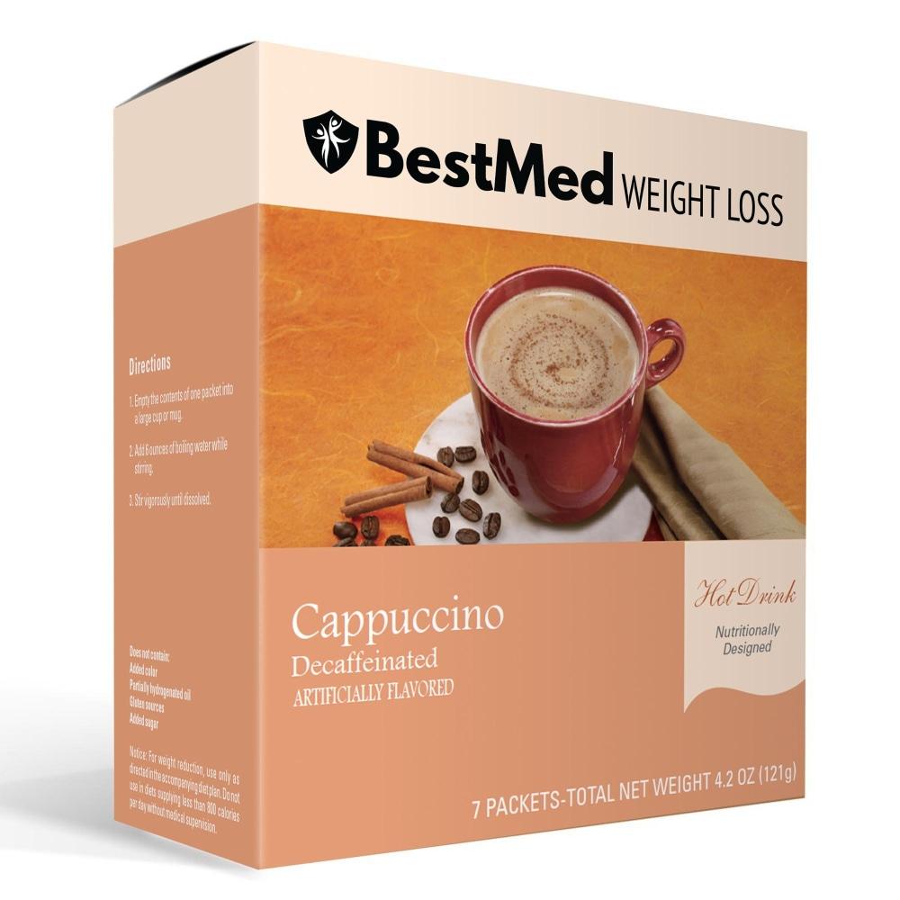 Creamy Cappuccino Diet Drink - Decaffeinated (7/Box) - BestMed - Doctors Weight Loss