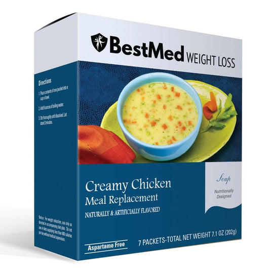 Creamy Chicken Diet Meal Replacement Soup (7/Box) - BestMed - Doctors Weight Loss