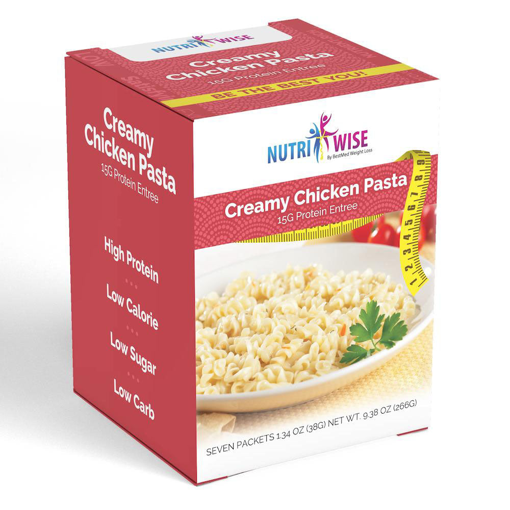 NutriWise - Creamy Chicken Pasta (7/Box) - Doctors Weight Loss