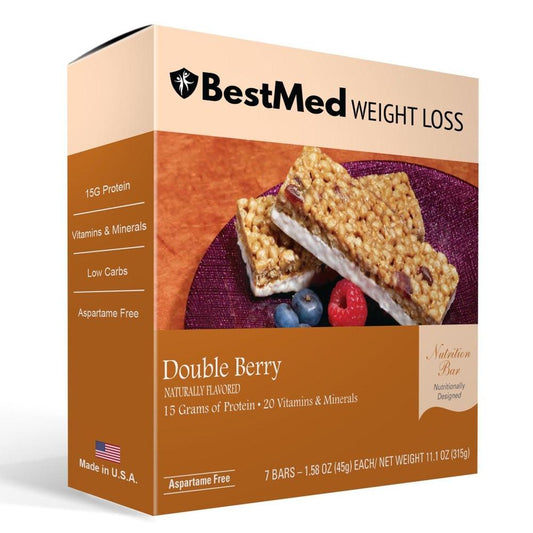 Double Berry Protein Bar (7/Box) - BestMed - Doctors Weight Loss